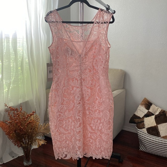 ML Monique Lhuillier French Kiss Frock Dress Size 10 ( C-5) - Picture 3 of 9